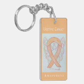 Bewustmaking van baarmoederhalskanker sleutelhanger (Voorkant Links)