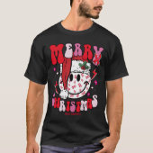 Bewustmaking van beroerte — Santa hat merry chris T-shirt (Voorkant)