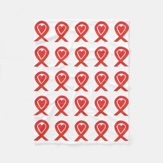 Bewustmaking van bloedkanker Ribbon Soft Fleece Bl (Voorkant)