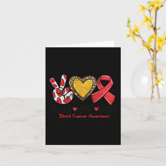 Bewustmaking van bloedkanker Vredesliefhebbers Roo Kaart (Gele Bloem)