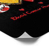 Bewustmaking van bloedkanker Vredesliefhebbers Roo Poster (Hoek)