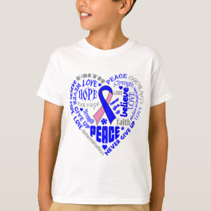 Bewustmaking van borstkanker bij mannen Harde woor T-shirt
