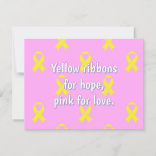 Bewustmaking van botkanker briefkaart