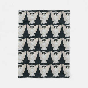 Bewustmaking van botkanker Ribbon Fleece Chemo Bla Deken