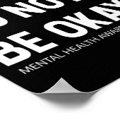 Bewustmaking van de geestelijke gezondheid 1 poster (Hoek)