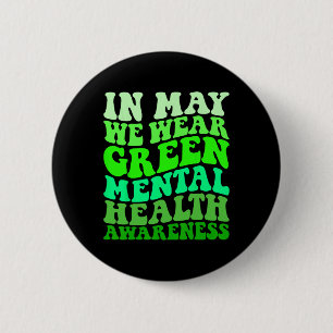 Bewustmaking van de geestelijke gezondheid in mei ronde button 5,7 cm