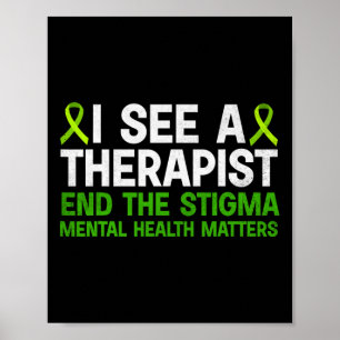 Bewustmaking van de geestelijke gezondheid Therapi Poster