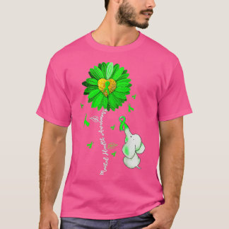 Bewustmaking van de geestelijke gezondheid Zonnebl T-shirt