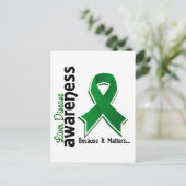 Bewustmaking van de leverziekte 5 briefkaart (Staand voorkant)