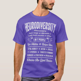 Bewustmaking van de neurodiversiteit t-shirt