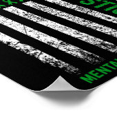 Bewustmaking van de psychische gezondheid vecht te poster (Hoek)