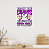 Bewustmaking van de steun voor huiselijk geweld poster (Keuken)