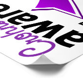 Bewustmaking van de ziekte van Crohn 5 Poster (Hoek)