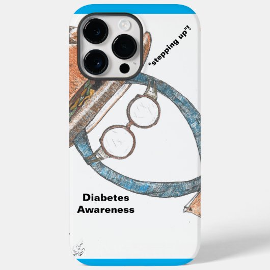 Bewustmaking van diabetes Case-Mate iPhone case (Achterkant)