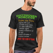 Bewustmaking van diwaterstofmonoxide ondersteunt h t-shirt (Voorkant)