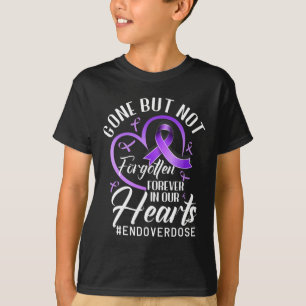 Bewustmaking van één Memorial Overdosering T-shirt