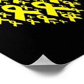 Bewustmaking van hart- en kinderkanker poster (Hoek)