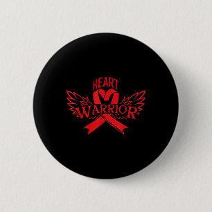 Bewustmaking van hartziekten ronde button 5,7 cm