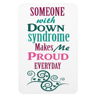 Bewustmaking van het downsyndroom magneet