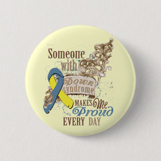 Bewustmaking van het downsyndroom ronde button 5,7 cm