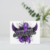 Bewustmaking van huiselijk geweld 16 briefkaart (Staand voorkant)