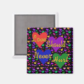 Bewustmaking van huiselijk geweld magneet (Voorkant / Achterkant)