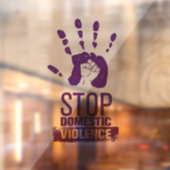 Bewustmaking van huiselijk geweld raamsticker (Vel 2)