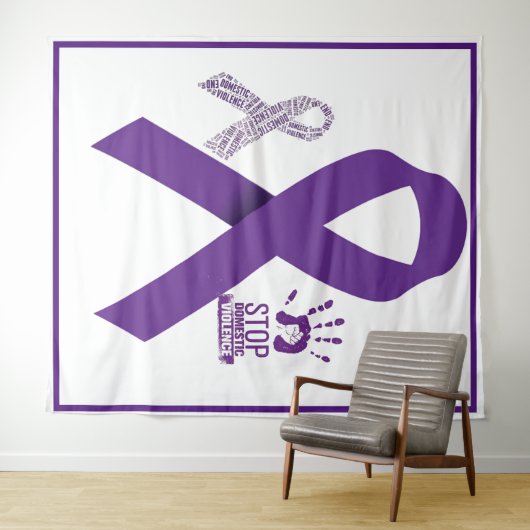 Bewustmaking van huiselijk geweld wandkleed (In Situ (horizontaal))