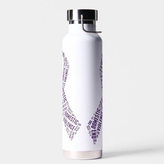 Bewustmaking van huiselijk geweld waterfles (Links)