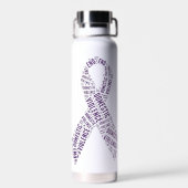 Bewustmaking van huiselijk geweld waterfles (Achterkant)