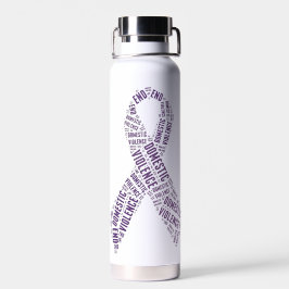 Bewustmaking van huiselijk geweld waterfles