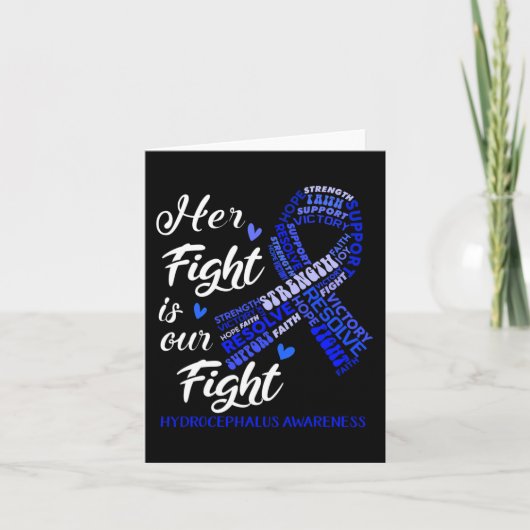 Bewustmaking van hydrocefalie Haar strijd is onze  Kaart (Voorkant)