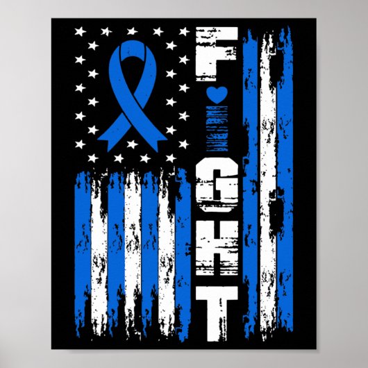 Bewustmaking van hydrocefalus Patriottic USA Ameri Poster (Voorkant)