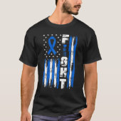 Bewustmaking van hydrocefalus Patriottic USA Ameri T-shirt (Voorkant)