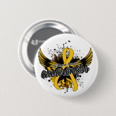 Bewustmaking van kinderkanker 16 ronde button 5,7 cm (Voorkant /achterkant)