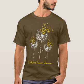 Bewustmaking van kinderkanker Faith Hope Love Dand T-shirt