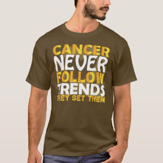 Bewustmaking van kinderkanker Gele ribbo T-shirt