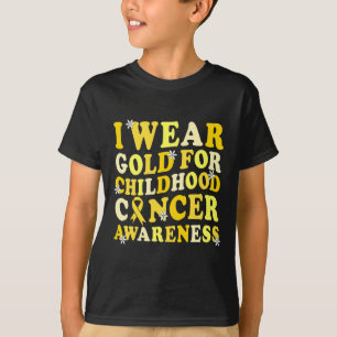 Bewustmaking van kinderkanker in september Draag w T-shirt