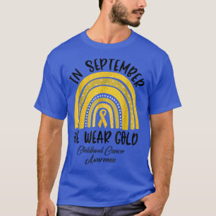 Bewustmaking van kinderkanker in september t-shirt