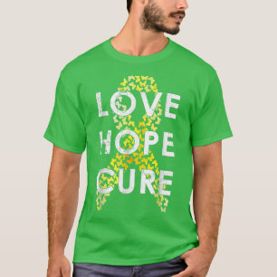 Bewustmaking van kinderkanker Love Hope Cure 636 T-shirt