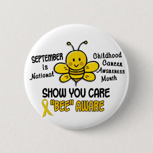 Bewustmaking van kinderkanker Maand 1.1 Ronde Button 5,7 Cm