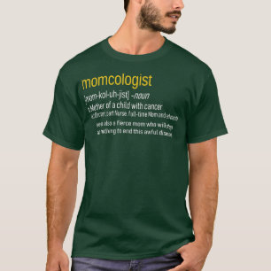 Bewustmaking van kinderkanker MOMCOLOGIST Definiti T-shirt