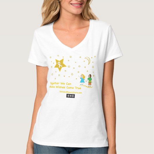 Bewustmaking van kinderkanker t-shirt (Voorkant)