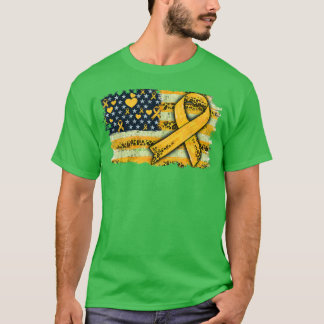 Bewustmaking van kinderkanker voor mannen - Amerik T-shirt