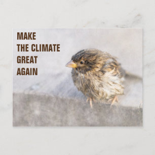 Bewustmaking van klimaatverandering briefkaart