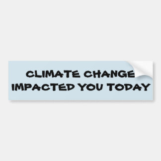Bewustmaking van klimaatverandering bumpersticker