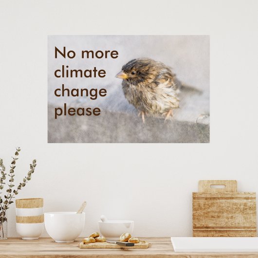 Bewustmaking van klimaatverandering poster (Keuken)