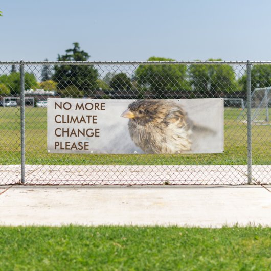 Bewustmaking van klimaatverandering spandoek (Insitu)