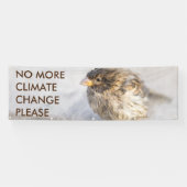 Bewustmaking van klimaatverandering spandoek (Horizontaal)