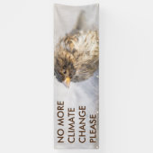 Bewustmaking van klimaatverandering spandoek (Verticaal)